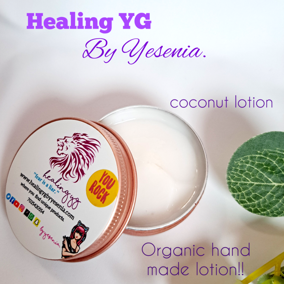 Organic coconut lotion face and body