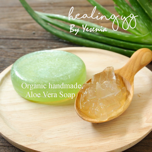 Organic handmade aloe vera soap