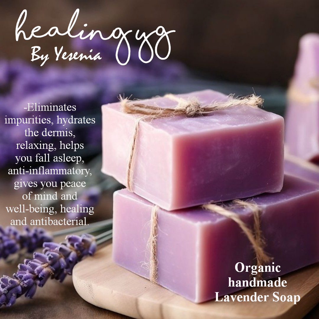 Organic handmade lavender soap