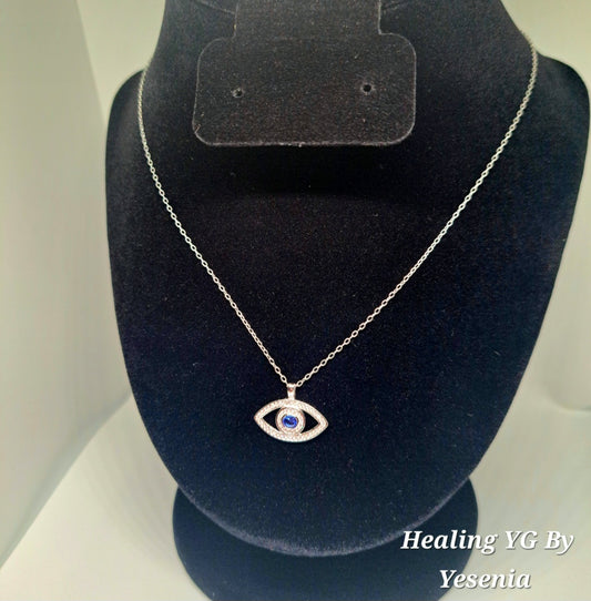 Turkish eye 925 silver necklace