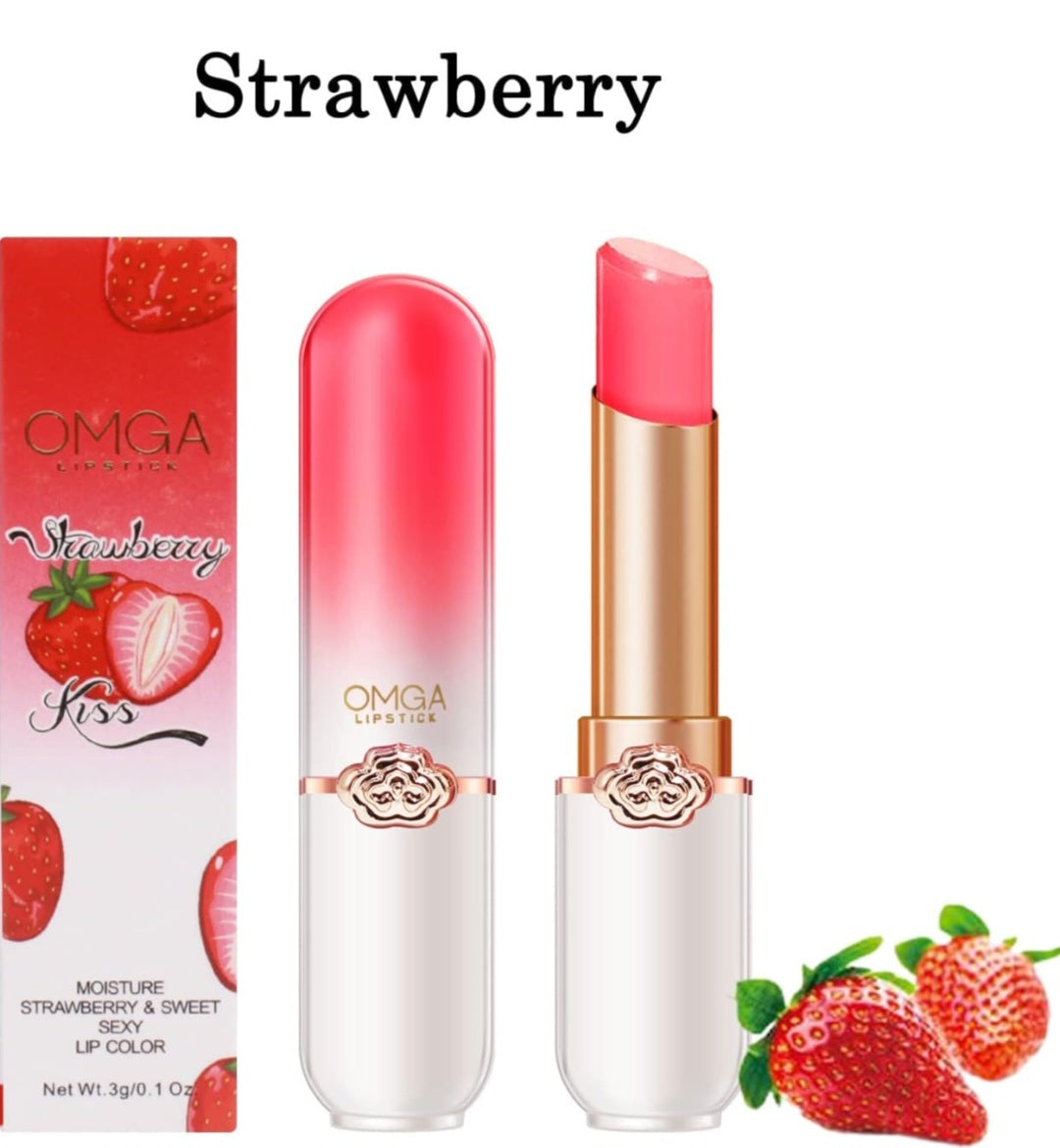 Strawberry lipstick