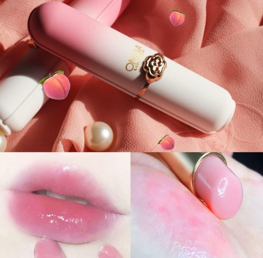 Peach lipstick