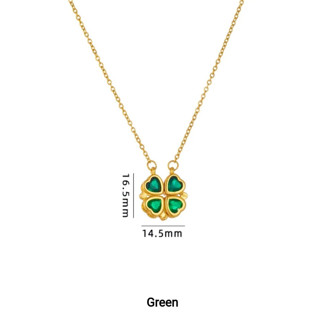 Four leaf clover necklace